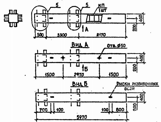 Колонна 2КБ 33.60-5-с Серия 1.020.1-2с/89