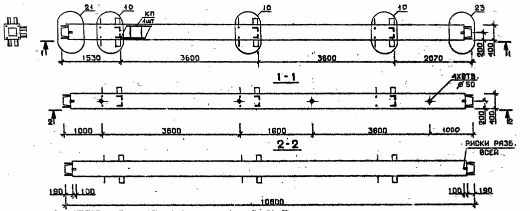 Колонна 3КС 36.108-6-с Серия 1.020.1-2с/89