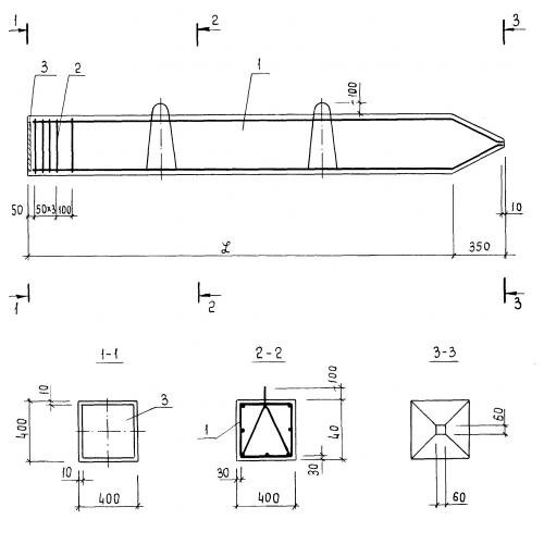 Свая С 13-40 ТК3 Серия 3.015-5/86